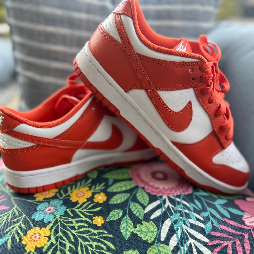 Nike dunks-orange-men size 9.5